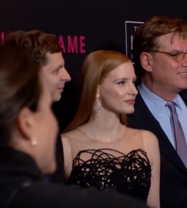 Aaron Sorkin, Jessica Chastain and Cast on The ‘Molly’s Game’ Red Carpet in New York City