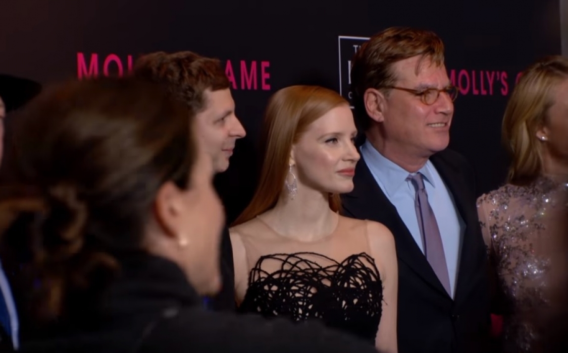 Aaron Sorkin, Jessica Chastain and Cast on The ‘Molly’s Game’ Red Carpet in New York City